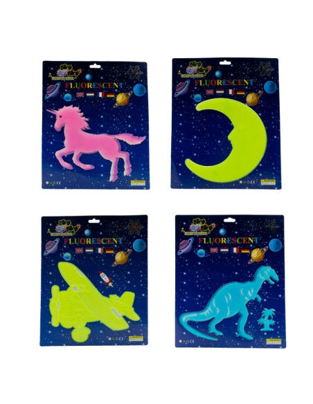 Sticker fluorescent CNX, A4, pentru perete, diverse modele
