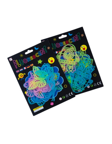 Sticker fluorescent CNX, A5, pentru perete, diverse modele