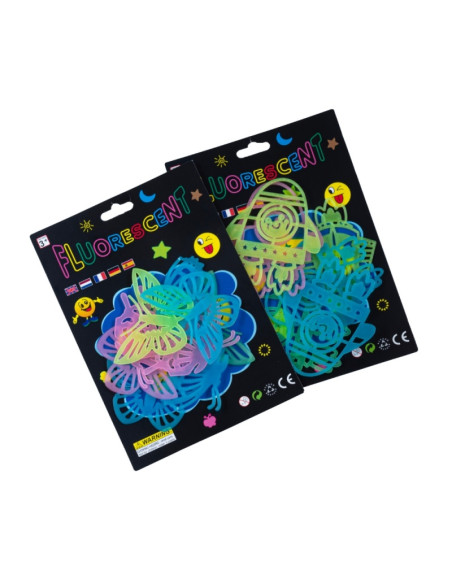 Sticker fluorescent CNX, A5, pentru perete, diverse modele