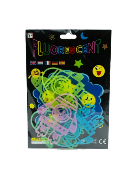Sticker fluorescent CNX, A5, pentru perete, diverse modele