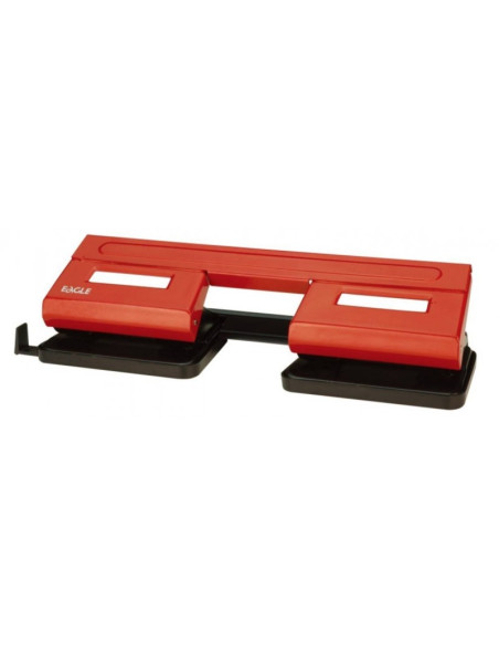 Perforator Eagle 9401, 15 coli, 4 perforatii, plastic, negru