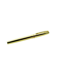 Stilou CNX KingKong, alimentare pompita, corp metalic auriu, penita ascunsa, clip auriu