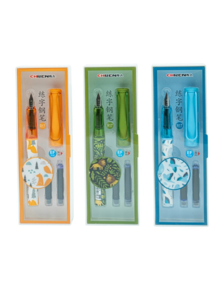 Stilou CNX R17, 2 patroane, diverse culori
