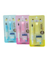 Stilou CNX 3360K, plastic, 4 patroane, capac cu clips, diverse culori