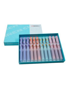 Stilou cerneala termosensibila CNX 652M, capac imprimeu fructe, diverse culori pastel