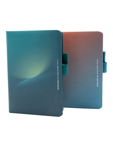 Jurnal C6 CNX 6500-13, 160 pagini, degrade, coperta carton, cu suport de pix