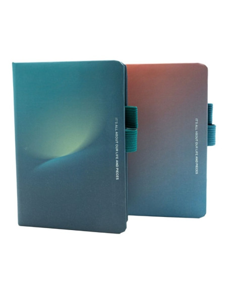 Jurnal C6 CNX 6500-13, 160 pagini, degrade, coperta carton, cu suport de pix