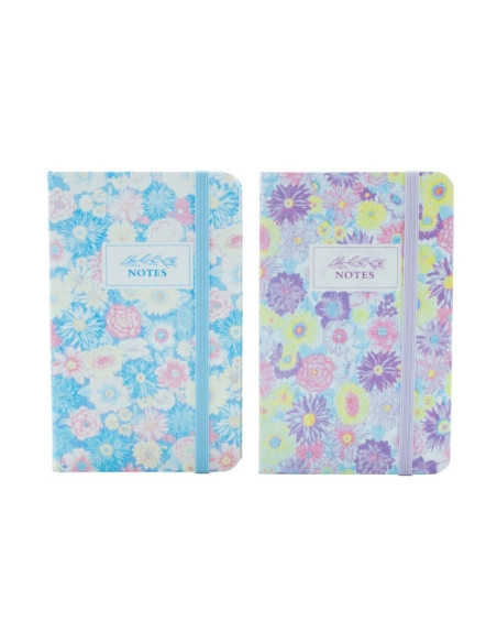 Jurnal A6 CNX 5702-8, 160 pagini, fluturi, coperta carton, cu elastic