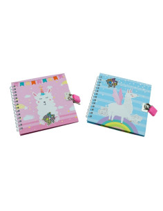 Jurnal CNX S48K-011, 45 pagini, motive Love, coperta carton, cu lacatel si spira