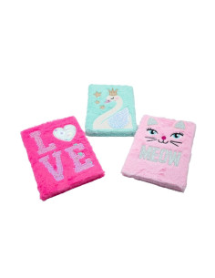 Jurnal CNX A5-4, A5, coperta velur, model lebada/love