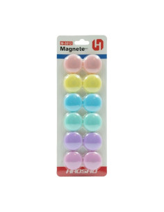 Magneti pentru tabla CNX 3012M, diametru 30mm, diverse culori, set 12 buc