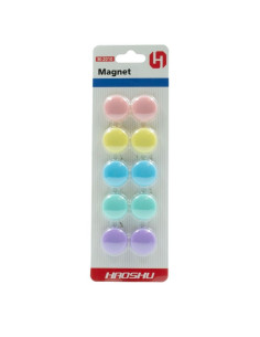 Magneti pentru tabla CNX 2010M, diametru 20mm, diverse culori pastel, set 10 buc