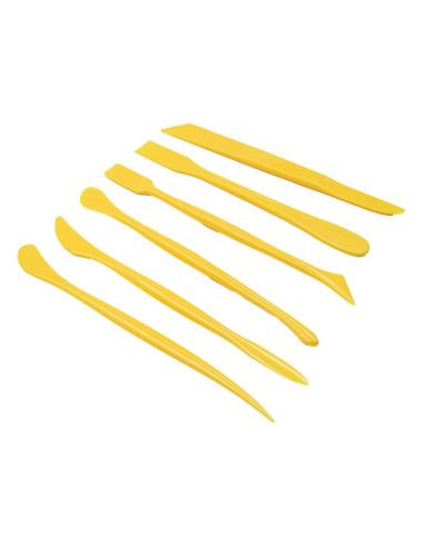 Accesorii creatie - unelte plastic modelaj Colorarte E0033A, didactic, set 6 buc