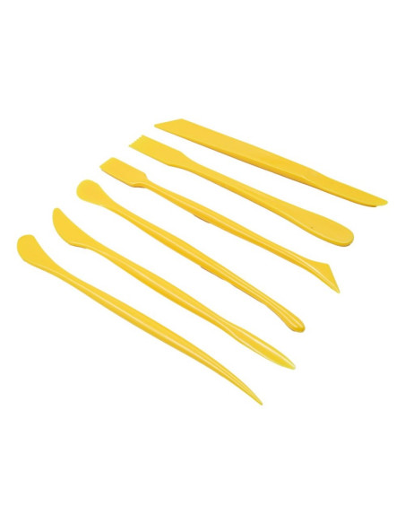 Accesorii creatie - unelte plastic modelaj Colorarte E0033A, didactic, set 6 buc