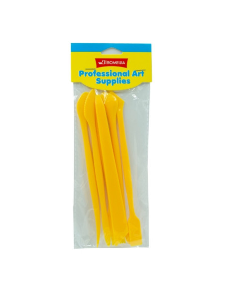 Accesorii creatie - unelte plastic modelaj Colorarte E0033A, didactic, set 6 buc