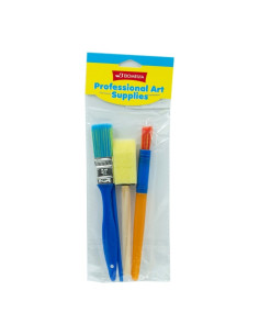 Pensula Cnx K0044A, diferite forme, pentru copii, set 4 buc + 1 trafalet