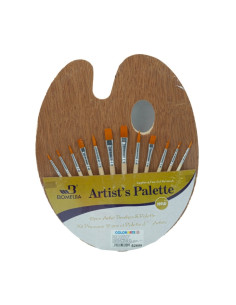Set pictura Cnx A0457 - 13 piese - paleta + 12 pensule