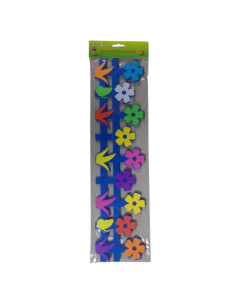 Forme decorative - hartie gumata - gard de flori, 50cm, 3mm, diverse culori, Colorarte 2