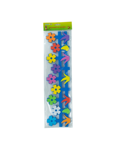 Forme decorative - hartie gumata - gard de flori, 50cm, 3mm, diverse culori, Colorarte