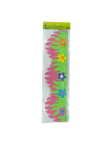 Forme decorative - hartie gumata - iarba cu flori, 50cm, 3mm, diverse culori, Colorarte