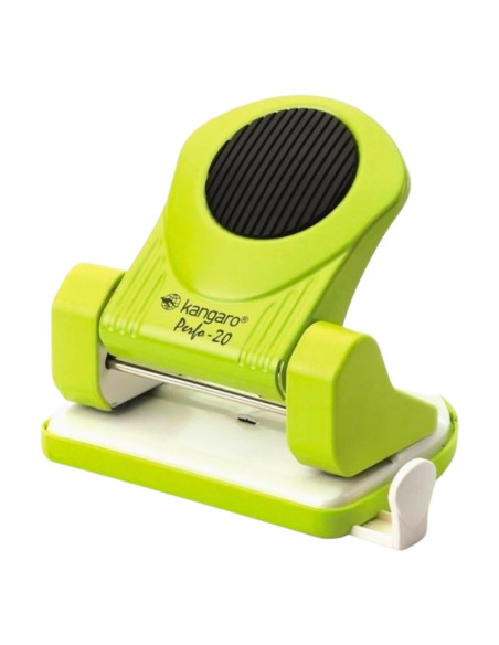 Perforator Kangaro Perfo-20, 20 coli, metalic, verde