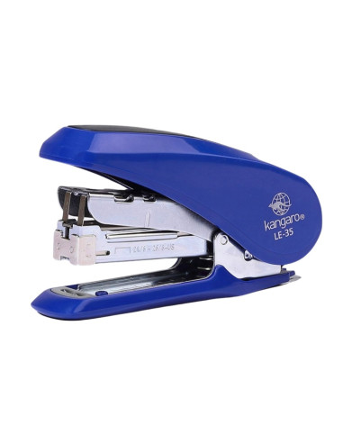 Capsator Kangaro Less Effort LE-35, 24/6 - 26/6, 30 coli, 52mm, capsare usoara, plastic, albastru
