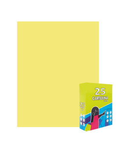 Carton colorat Fabrisa 15557/114, 50x65cm, 180g/mp, galben pastel, top 25 coli