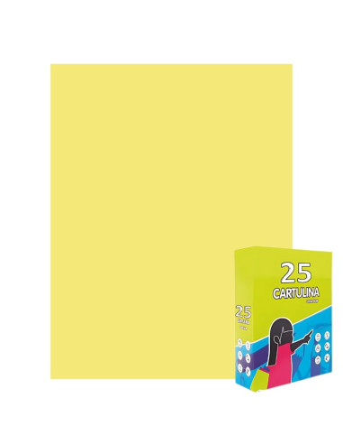 Carton colorat Fabrisa 15557/114, 50x65cm, 180g/mp, galben pastel, top 25 coli