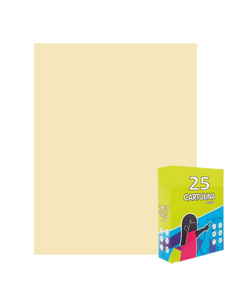 Carton colorat Fabrisa 15559/127, 50x65cm, 180g/mp, crem pastel, top 25 coli