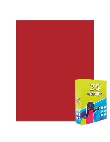Carton colorat Fabrisa 15565/105, 50x65cm, 180g/mp, rosu intens, top 25 coli