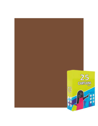 Carton colorat Fabrisa 15571/118, 50x65cm, 180g/mp, maro intens, top 25 coli
