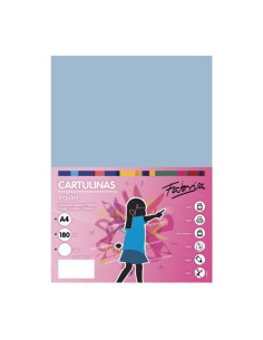 Carton colorat A4 Fabrisa 15516, 180g/mp, albastru pastel, top 250 coli
