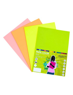 Carton colorat A4 Fabrisa, 180g/mp, culori fluorescente, top 250 coli