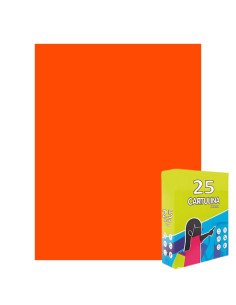 Carton colorat Fabrisa 15564/108, 50x65cm, 180g/mp, portocaliu intens, top 25 coli