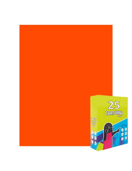 Carton colorat Fabrisa 15564/108, 50x65cm, 180g/mp, portocaliu intens, top 25 coli