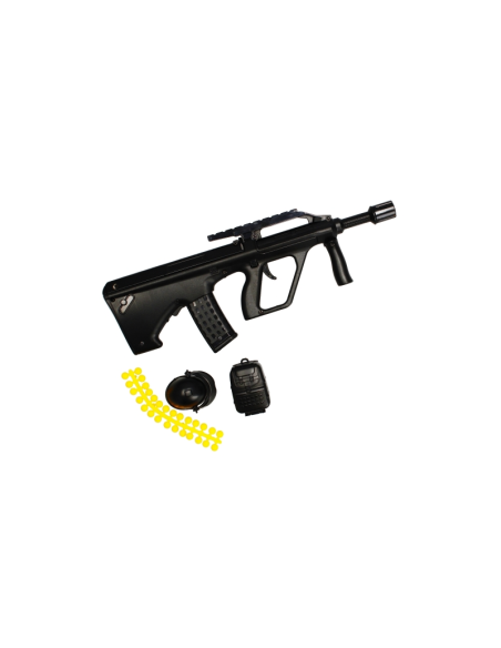 Pistol cu bile moi, 25cm, metal, accesorii incluse, negru, 6+ ani, MegaCreative, 483262