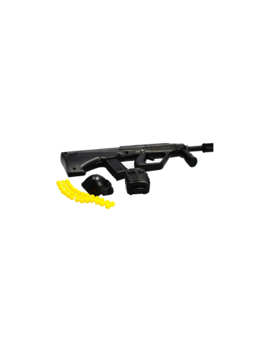 Pistol cu bile moi, 25cm, metal, accesorii incluse, negru, 6+ ani, MegaCreative, 483262