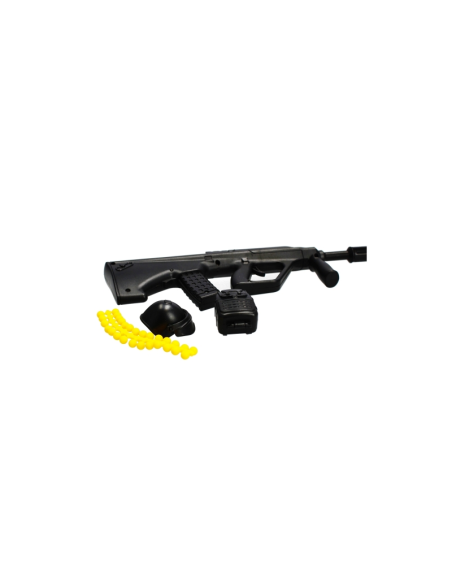 Pistol cu bile moi, 25cm, metal, accesorii incluse, negru, 6+ ani, MegaCreative, 483262