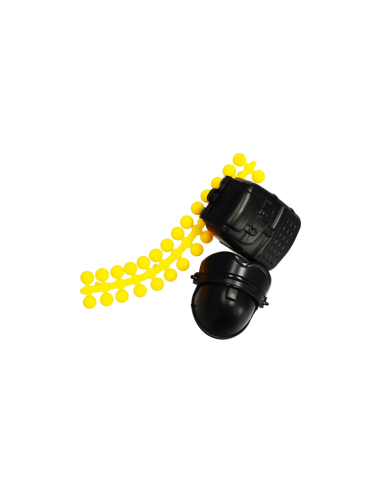 Pistol cu bile moi, 25cm, metal, accesorii incluse, negru, 6+ ani, MegaCreative, 483262