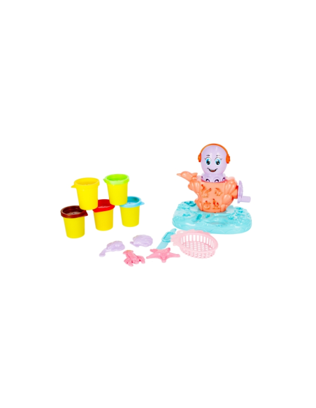 Set creativ caracatita Mega Creative 471066, + plastilina, +3 ani