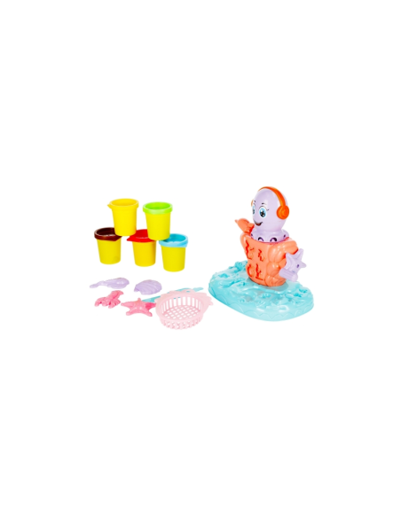 Set creativ caracatita Mega Creative 471066, + plastilina, +3 ani
