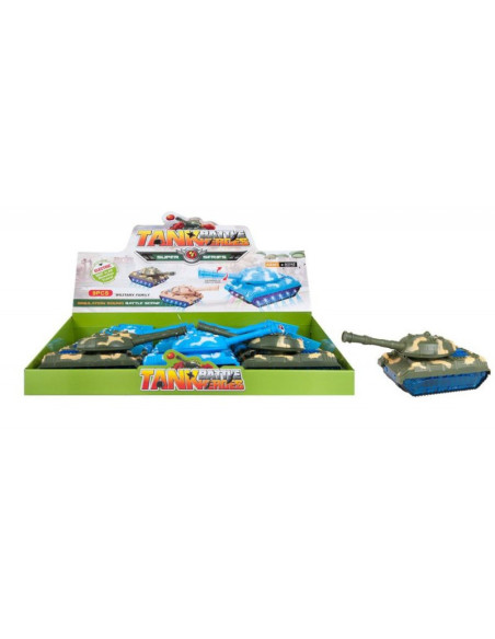 Tanc militar MegaCreative 458277, 24cm, plastic, diverse culori, 3+ ani