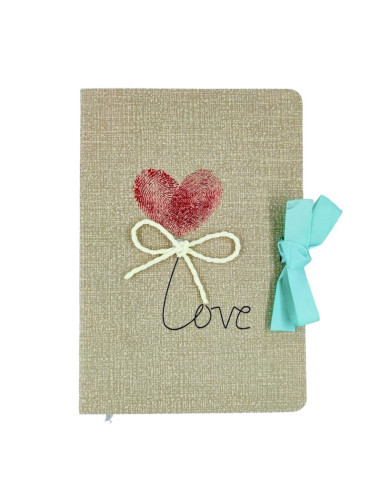 Jurnal A5 CNX Love 9802-2, 256 pagini, coperta carton diverse culori, cu snur