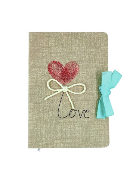 Jurnal A5 CNX Love 9802-2, 256 pagini, coperta carton diverse culori, cu snur