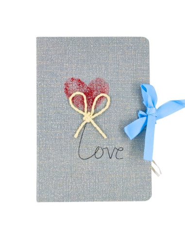 Jurnal A5 CNX Love 9802-2, 256 pagini, coperta carton diverse culori, cu snur