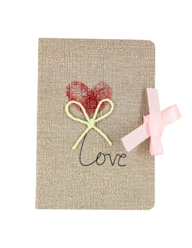 Jurnal A5 CNX Love 9802-2, 256 pagini, coperta carton diverse culori, cu snur
