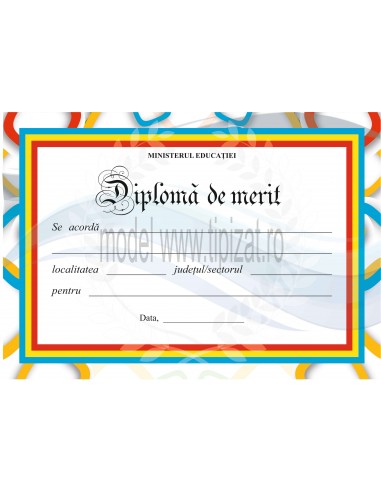 D010b Diploma de merit