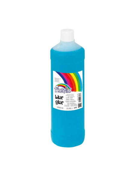 Lipici lichid Fiorello, 1l, hartie si carton, lavabil, albastru-transparent dupa uscare, 130-1834
