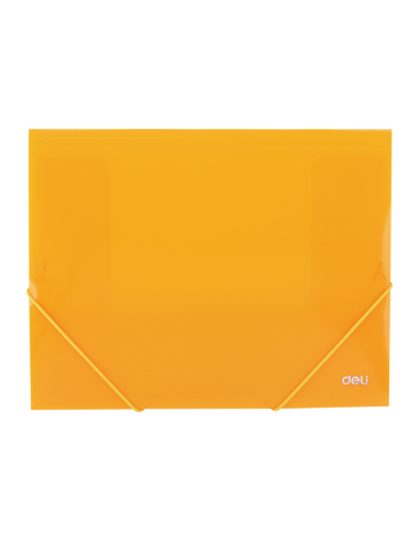 Mapa plastic Deli 39504, cu elastic, A4, 450 microni, diverse culori