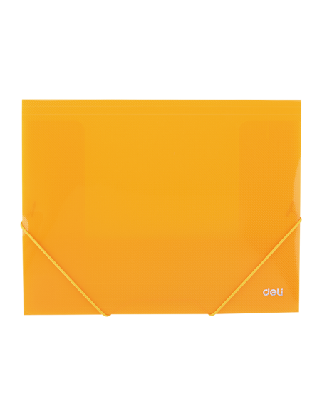 Mapa plastic Deli 39504, cu elastic, A4, 450 microni, diverse culori